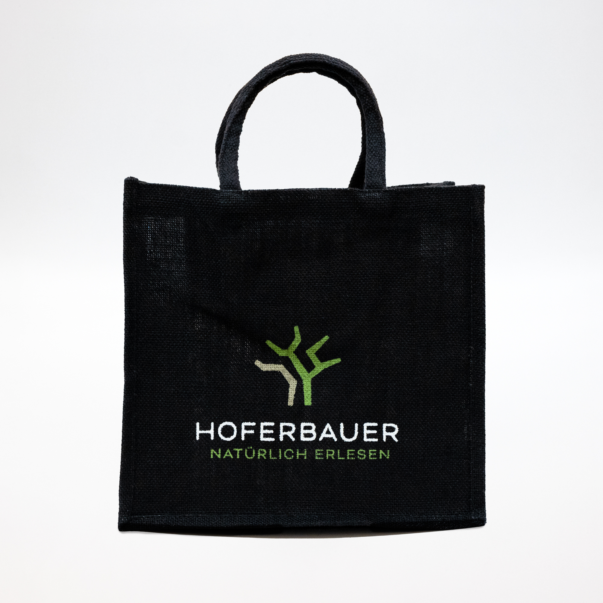 Jute-Tasche schwarz